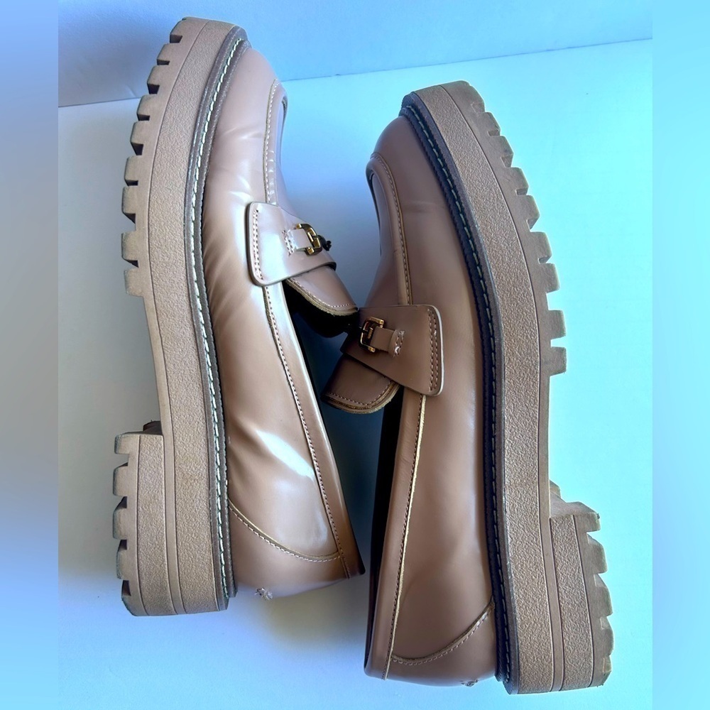 Anthropologie x Sam Edelman Laurs Chunky Sole Loafers in Honey - Picture 9 of 13